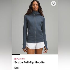 🍋Lululemon Scuba Full Zip Hoodie. Size 6.